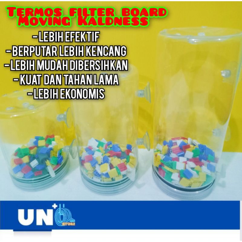 TERMOS FILTER PENJERNIH AIR AQUARIUM DENGAN BOARD MOVING KALDNESS