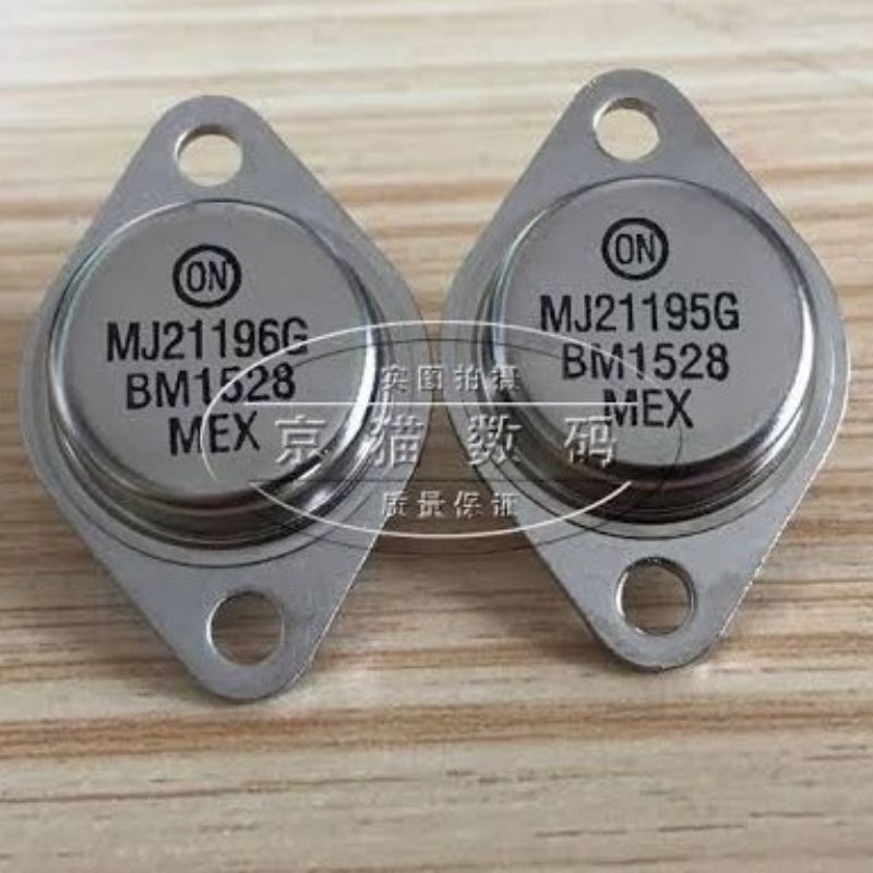 MJ21195G dan MJ21196G Sepasang Transistor Jengkolan MEX OnSemi To-3