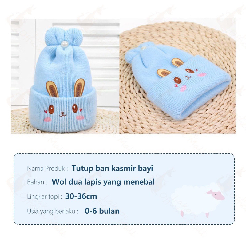 Topi kupluk bayi bahan rajut Baby hat lucu Kupluk bayi premium