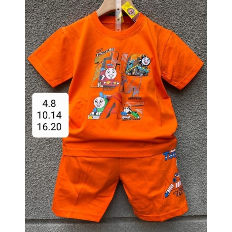 setelan anak laki laki Lengkong jaya gbr Thomas umur 2 sampai 10 taon