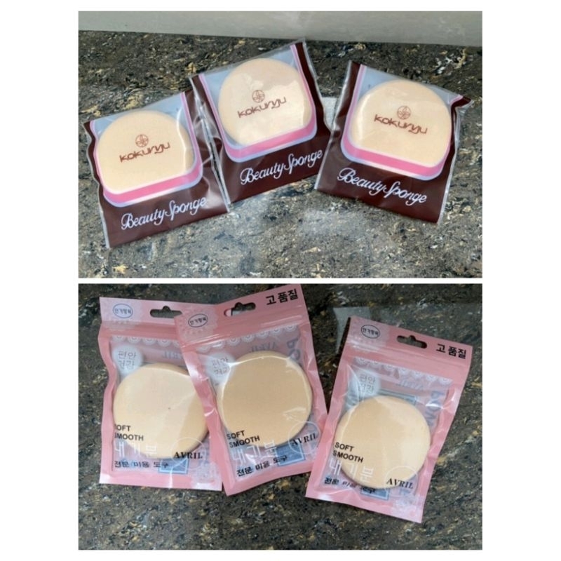 Spons Kukunyu  bedak basah besar/Spon Bedak Avril Spons Korea