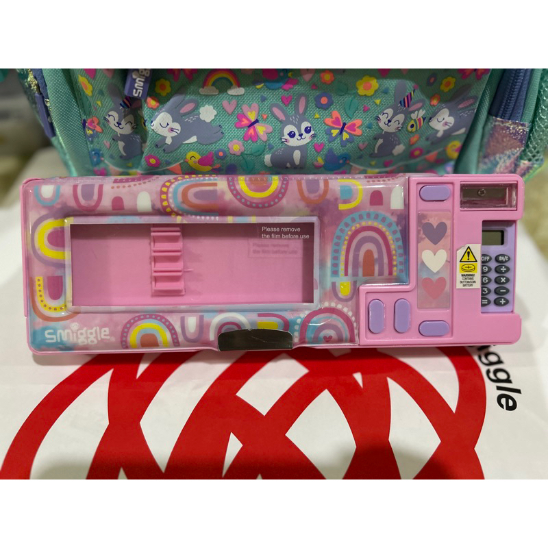 

(NEW) SMIGGLE PENCIL CASE POP OUT RAINBOW