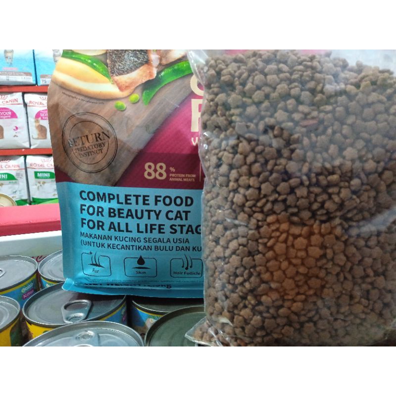 Kitchen Flavour Grain Free Beauty Cat All Stage 8kg (Go-jek only) makanan kucing segala usia kf grain free dry catfood