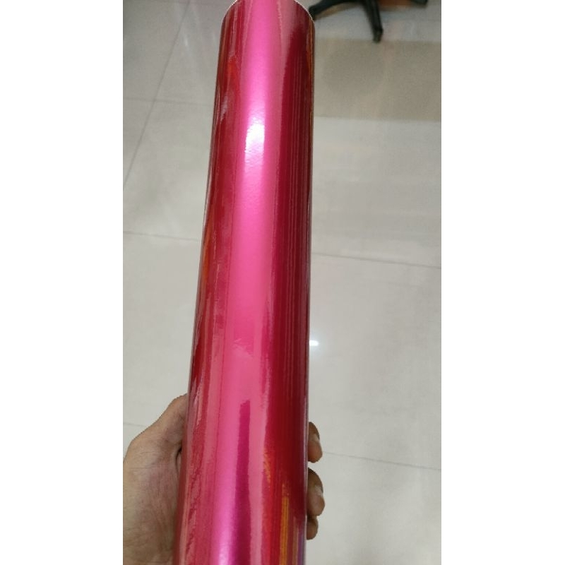 SKOTLET MOTOR PINK CANDY METALIK GLOSSY MERK DEREK