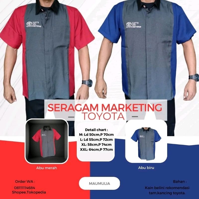 KEMEJA SERAGAM SALES TOYOTA