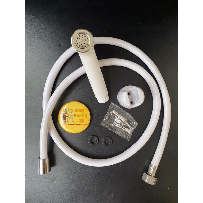 Jet Shower / JetShower ABS Putih Tebal Jet Shower Bidet / Bidet Shower / Shower Cebok / Shower Toile