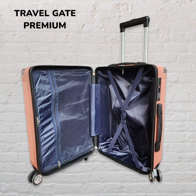 Koper Fiber 24 Inch - 28 Inch Travel Gate Premium Hardcase ORI - koper Bagasi size