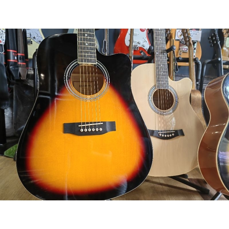 Gitar Akustik elektrik CAESAR original import preamp terbaik termurah