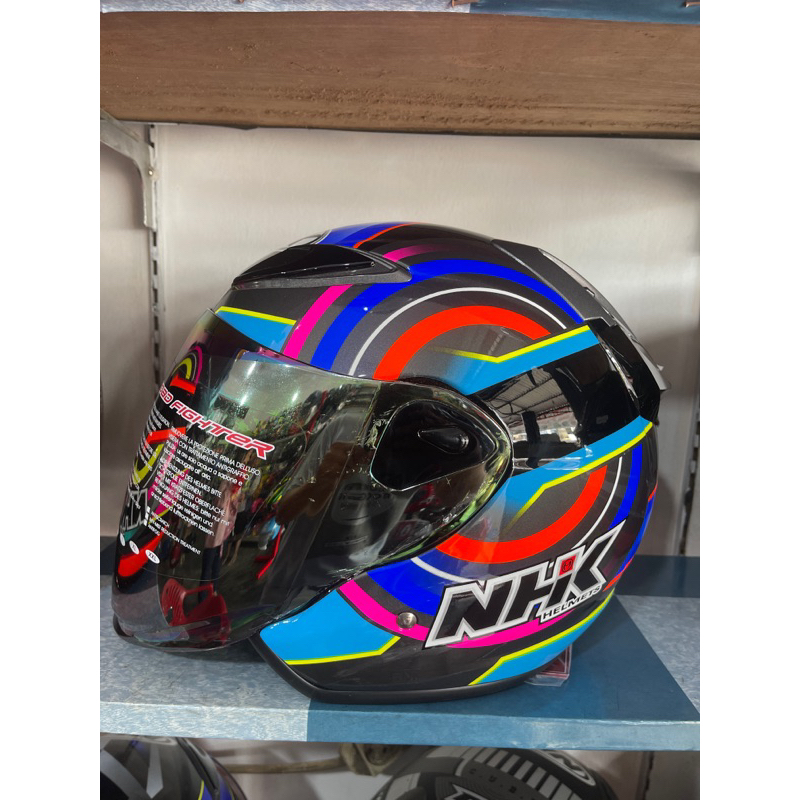 helm nhk r6 xion black blue