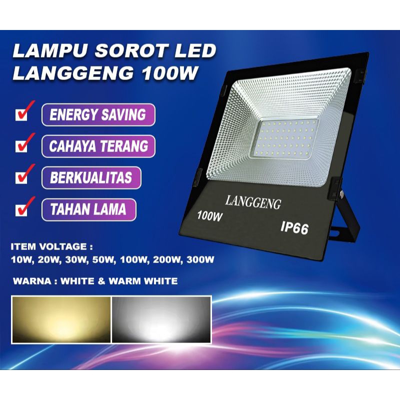 UK. 100 Watt  , Lampu , Sorot , Tembak , Taman , Jalan , Proyektor , Langgeng , Putih