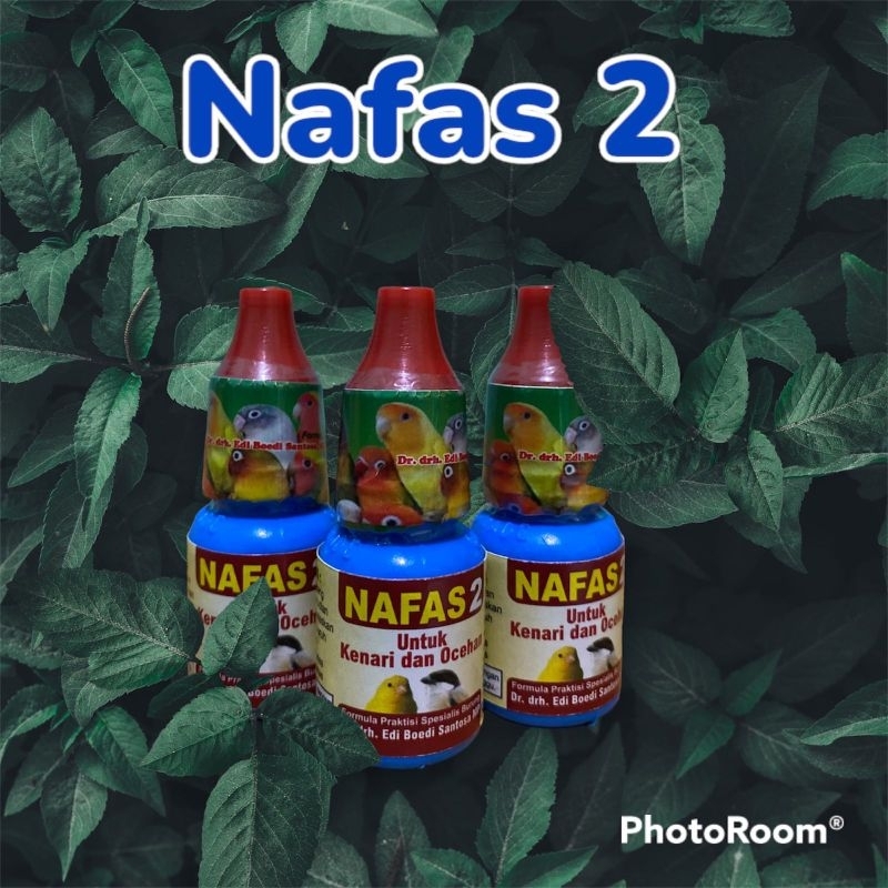 Nafas 2 Obat Burung Sakit Bengkak Pernafasan dr Edi Murai Batu, Lovebird, pleci, kacer ,kenari