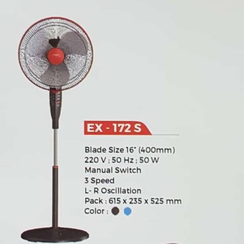 Stand Fan Maspion EX 172S / Kipas angin Berdiri Maspion 172 S Termurah