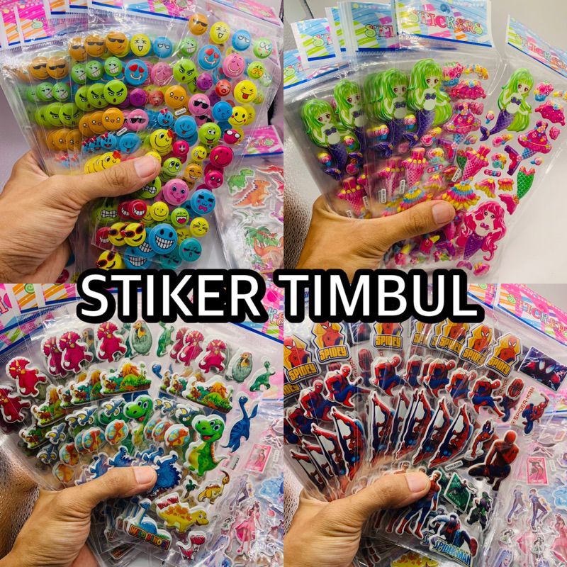 (PH) STIKER TIMBUL 3D anti air STIKER TIMBUL MOTIF LUCU STIKER COWOK CEWEK