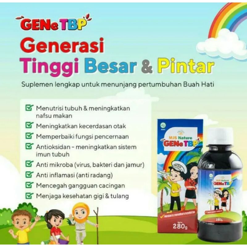 Sirup Anak GENE TBP (GENERASI TINGGI BESAR dan PINTAR) 200 ml