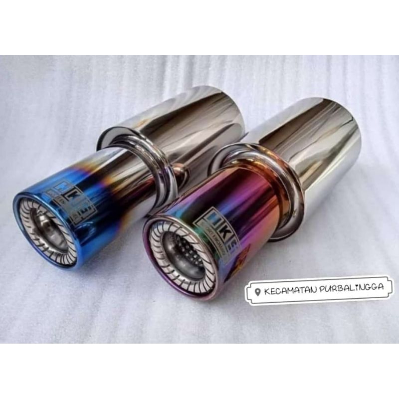 knalpot racing mobil hks gronel FULL STENLIS bas empuk untuk manual dan matic