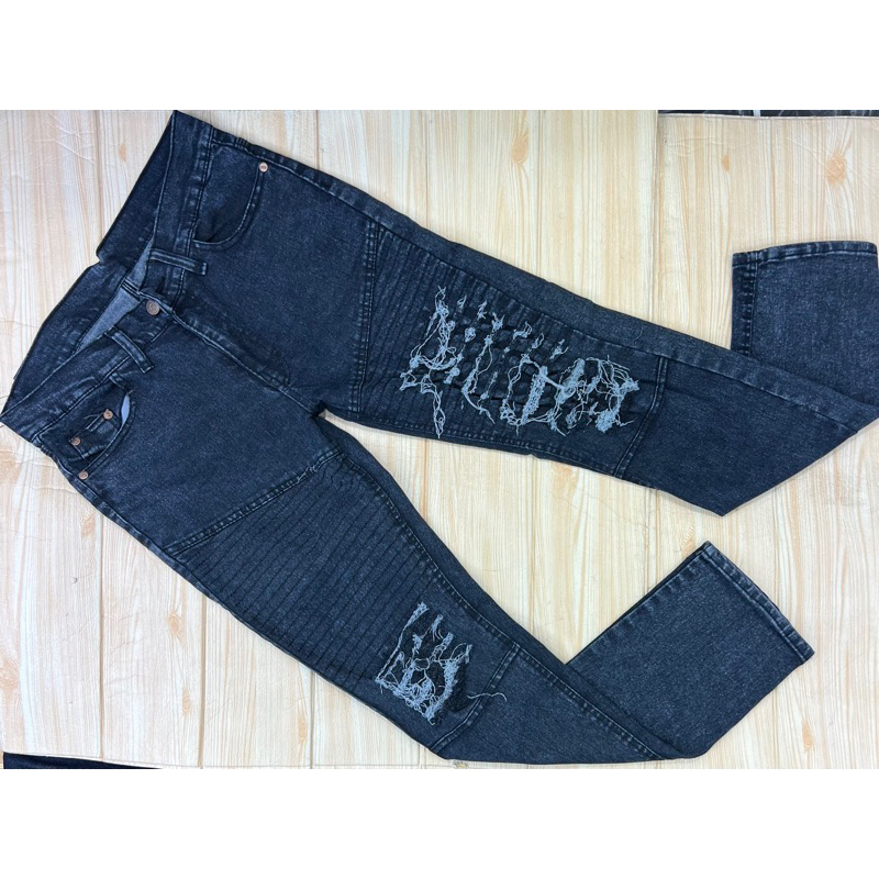 Celana panjang Jeans Pria Sobek Biker Slimfit Strech Melar Original Distro brand korean style termurah COD