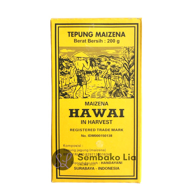 Tepung Maizena HAWAI 200gr / Tepung Maizena 200gr Tepung Jagung Tepung Maizena