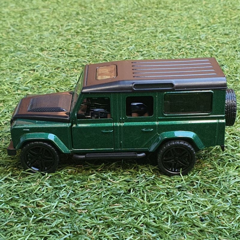 Diecast Mobil Jeep Land Rover Defender Die-cast Miniatur Mobil Mobilan Jip Off Road