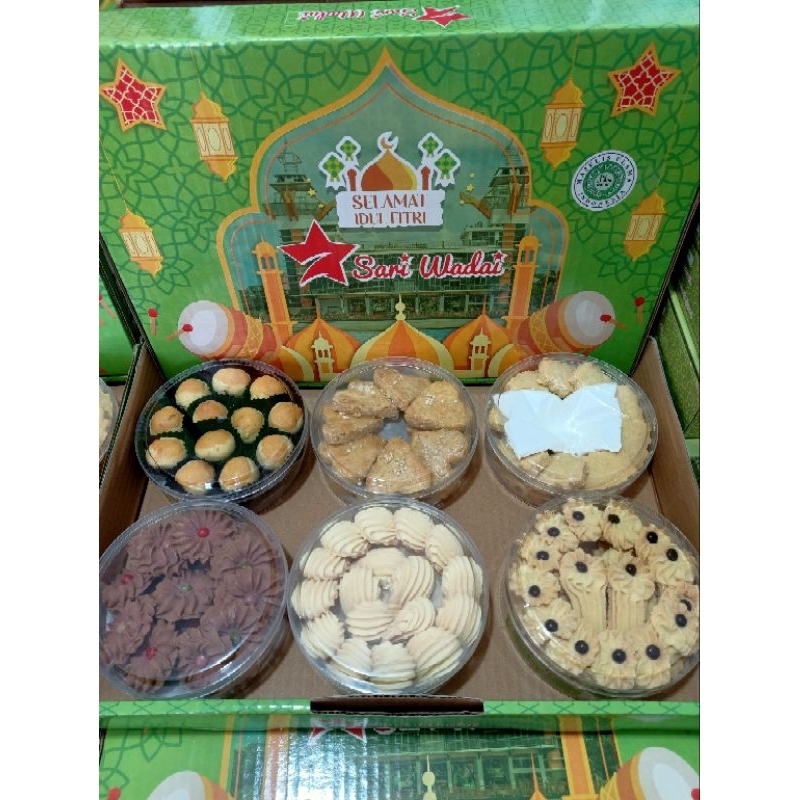 

kue kering 1 bok isi 6 varian rasa