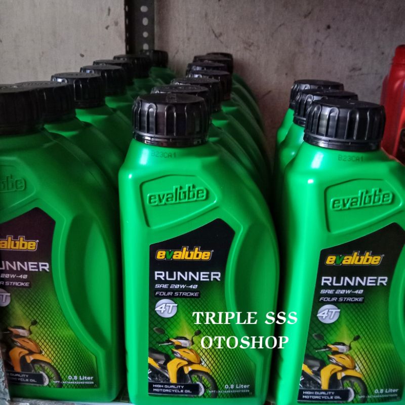 OIL OLI PELUMAS EVALUBE 4T (SRE 20-40) 0,8L / 800 ML 4TAK