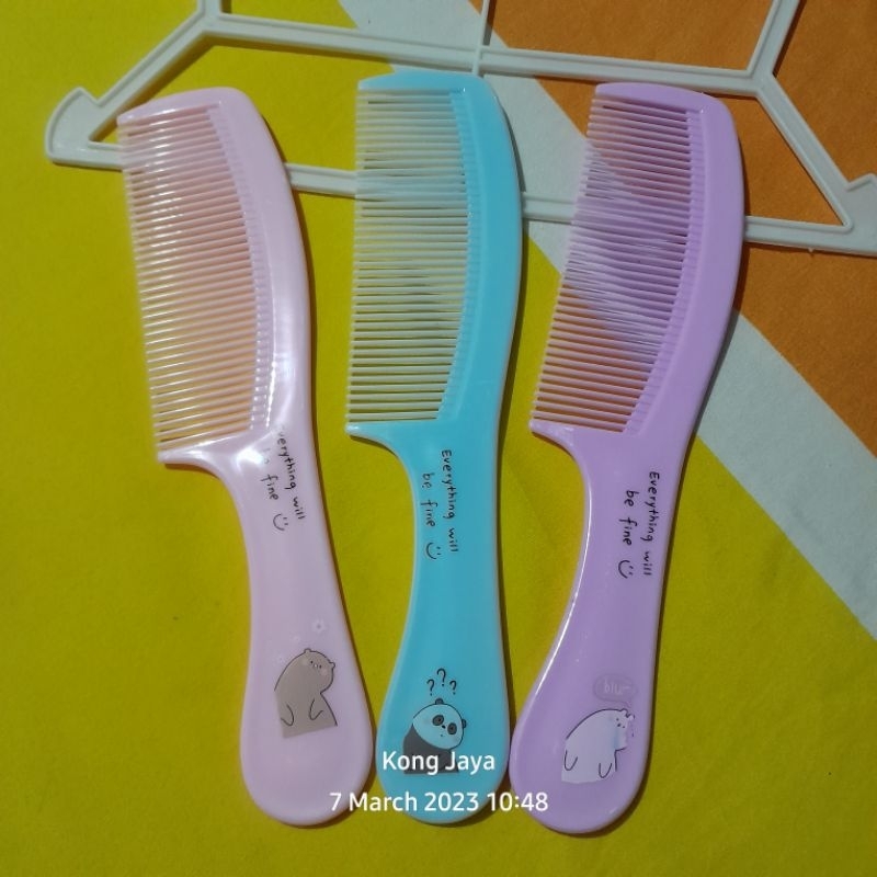 Sisir Rambut Plastik Plastic Comb Perapi Rambut