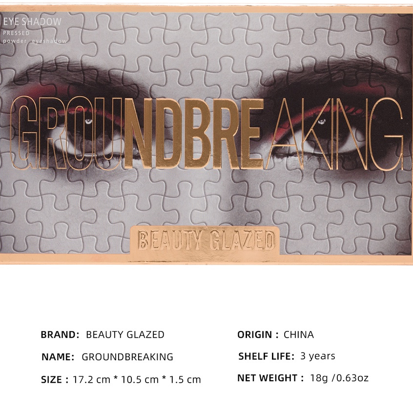 Beauty Glazed Eyeshadow Ground Breaking Eyeshadow 18 Color Beauty Glazed Eyeshadow Pallete Beauty Glazed Eyeshadow Palette Beauty Glazed Eye Shadow Beauty Glazed Eyeshadow Palet Beauty Glazed