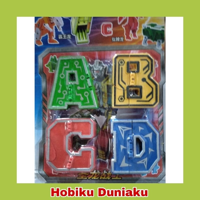 Robot Dino 1 Set ABCD dan 1 Set KLMN