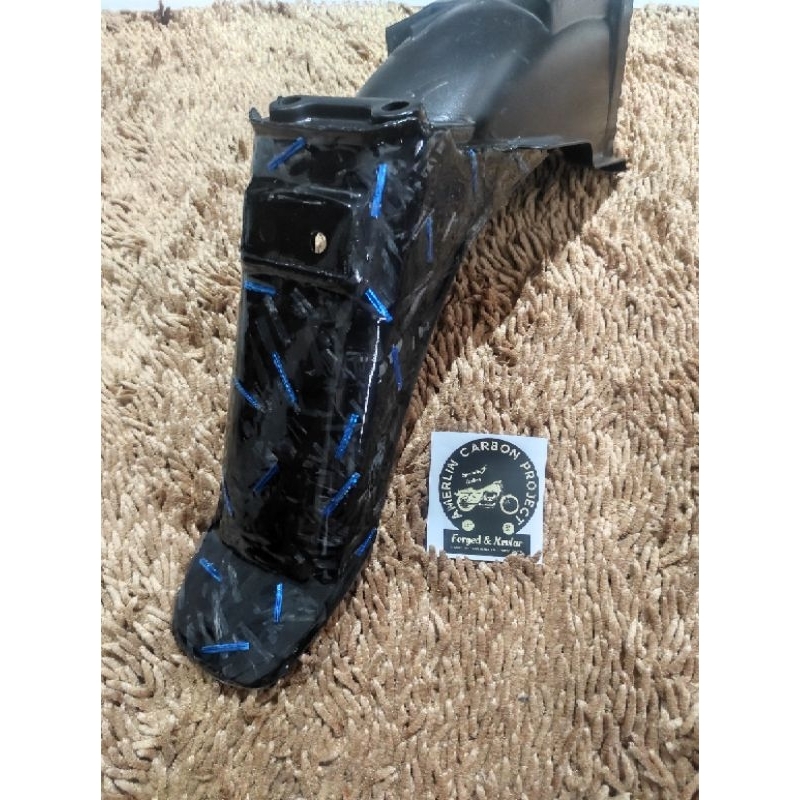 Spakbor belakang FIZR Carbon Forged Strip Blue Venom | Slebor belakang FIZR carbon forged | Spakbor 