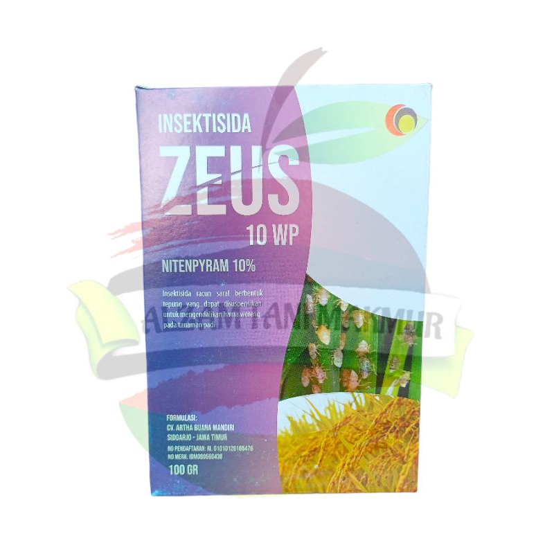 Insektisida Pembasmi Hama ZEUS 10 WP isi 10gram Bahan Aktif NITENPYRAM 10g/liter