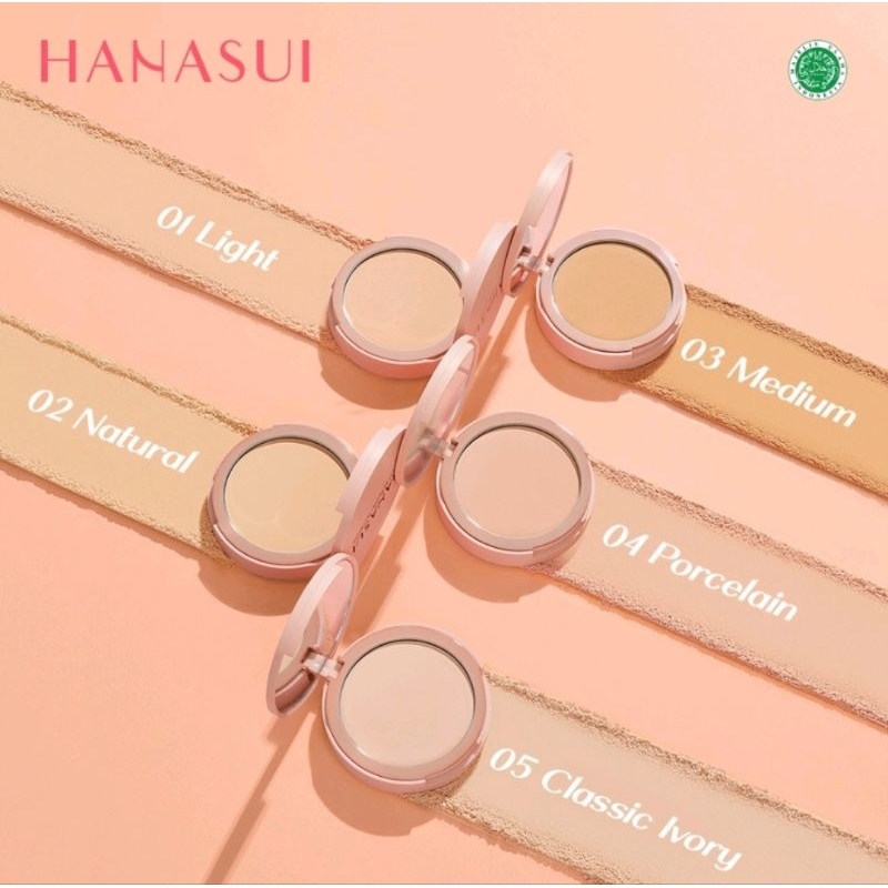 Hanasui Perfect Fit Powder Foundation Bedak Padat