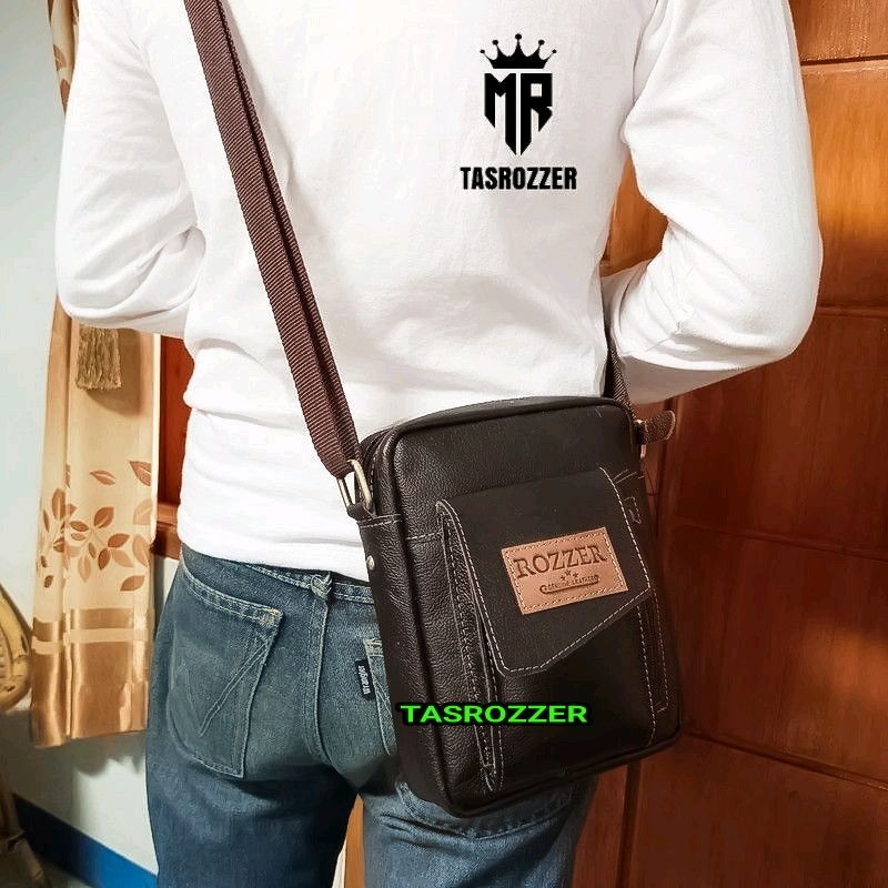 Tas hp selempang kulit sapi made Garut keren