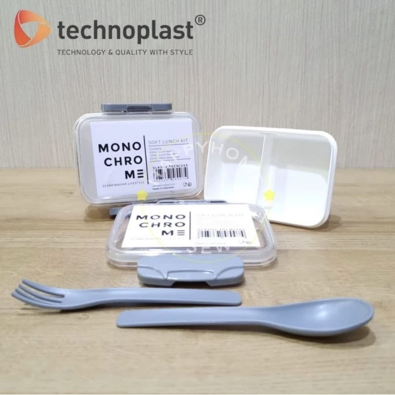 Technoplast lunch box set Monochrome