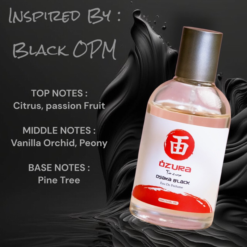PARFUM OZURA OSAKA BLACK INSPIRED BLACK OPIUM