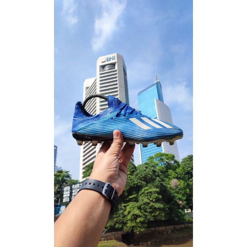 Adidas X 19.1 AG Blue/White/Black size 41 1/3 insole 26cm
