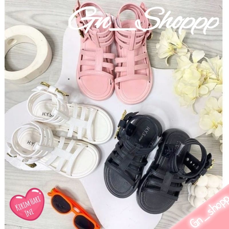 24-35 Sandal Sepatu Perempuan Anak Gladiator Fashionable 1705-3