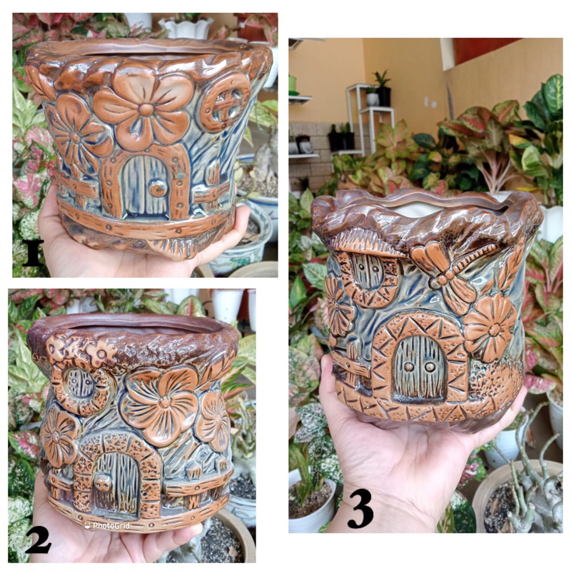 Pot besar keramik sekulen/ kaktus (1)