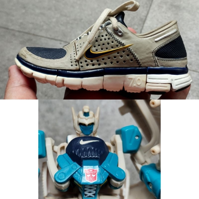transformers x nike free run 7.0 action figure second