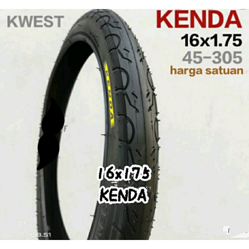ban luar sepeda 16 x 175 KENDA