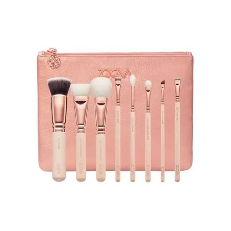 Makeup brush zoova pouch set 8in1