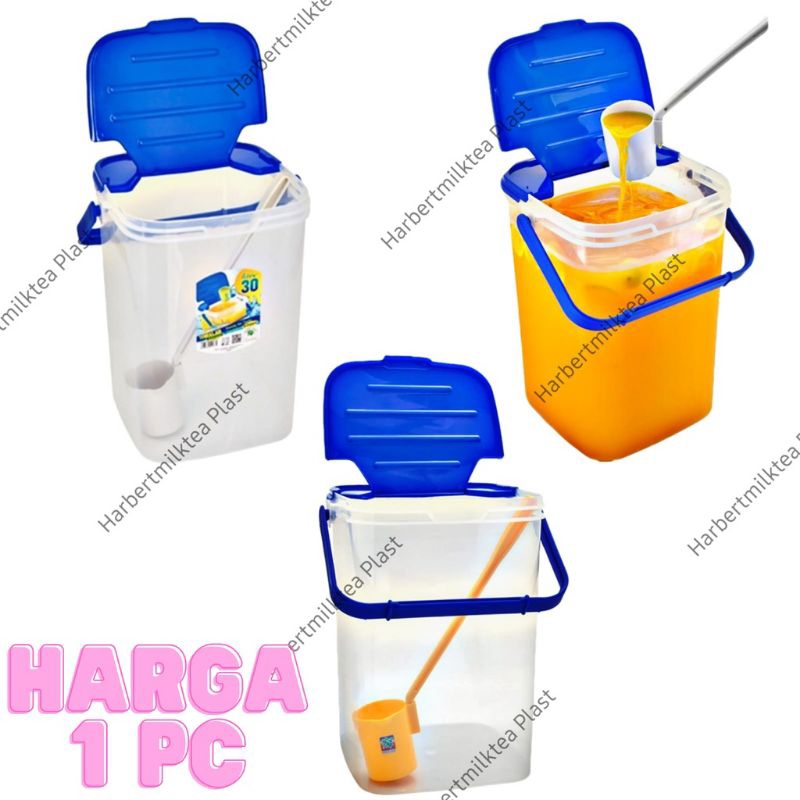 ( COD ) ✅ Toples Buah 30 Liter Liter Free Gayung / toples es Buah 30 liter