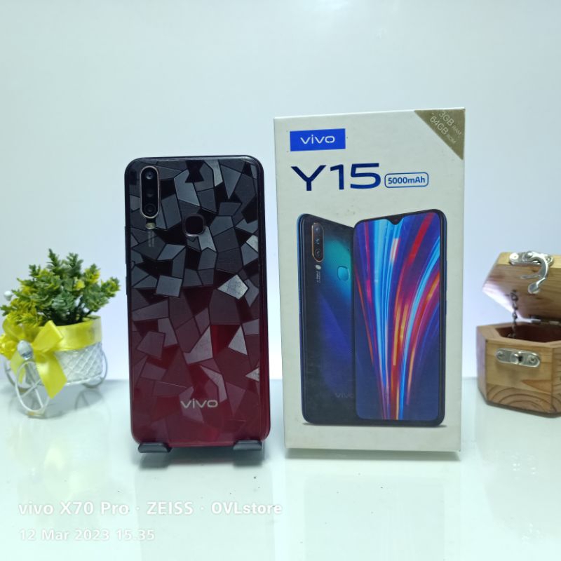 VIVO Y15 3/64 GB HANDPHONE SECOND HP BEKAS RAM 3 MEMORI ROM 64GB