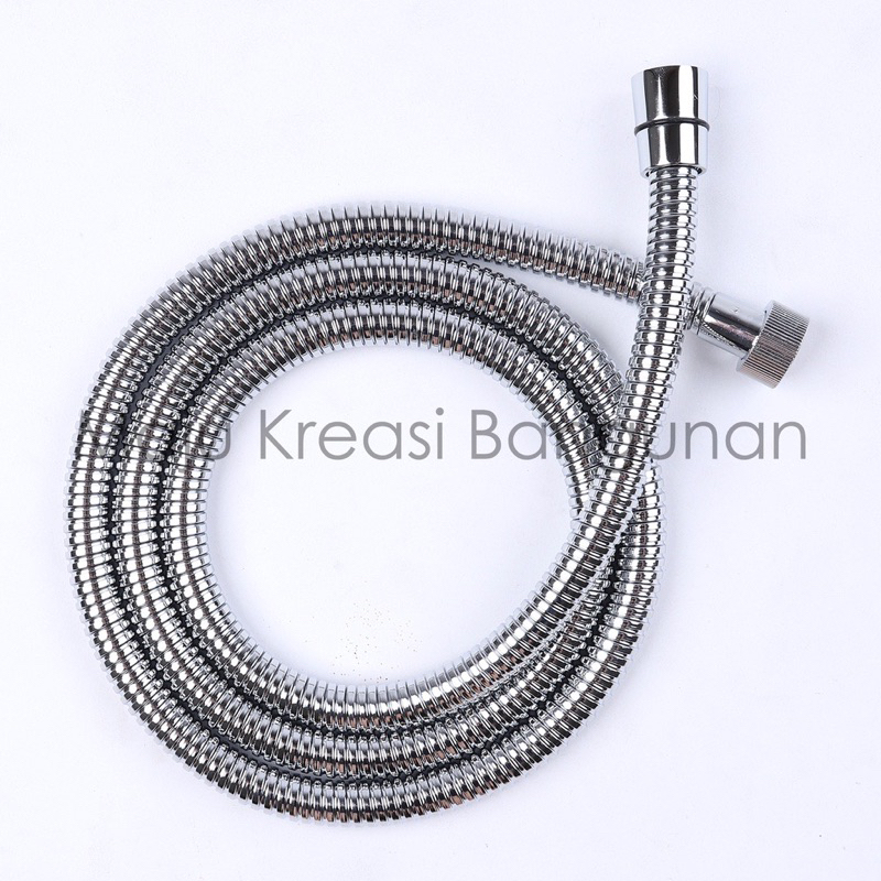 Selang shower stainless Soligen 150Cm drat kuningan