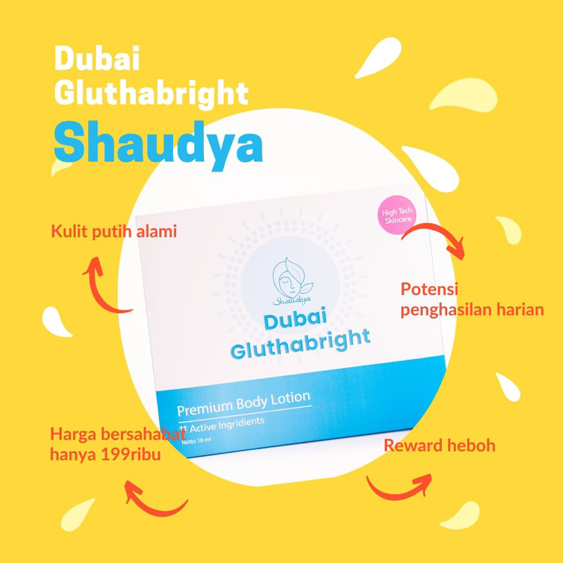 SHAUDYA WHITENING BOOSTER  LOTION SACHET| LOTION PEMUTIH INSTAN