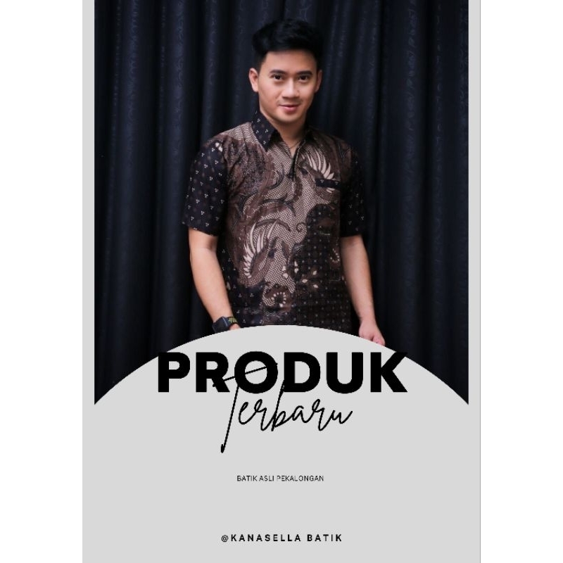 HEM BATIK PRIA LENGAN PENDEK MOTIF TERBARU PREMIUM