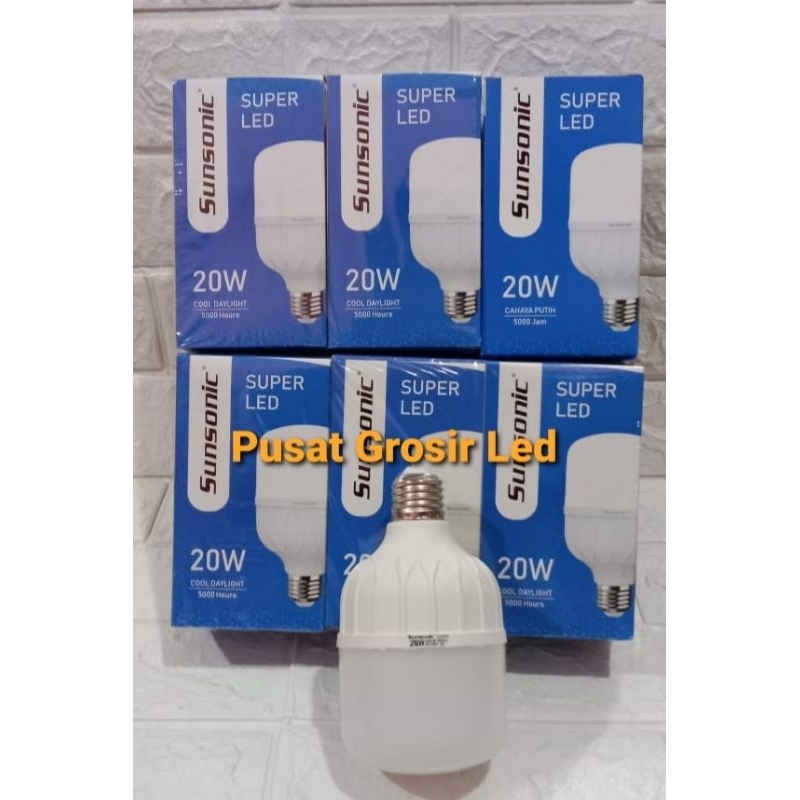 Lampu Led Sunsonic Capsule 20 watt Cahaya Putih