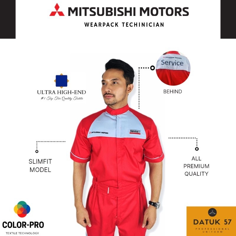 Original Premium by Datuk57 : Seragam Wearpack Mekanik Mitsubishi Motors