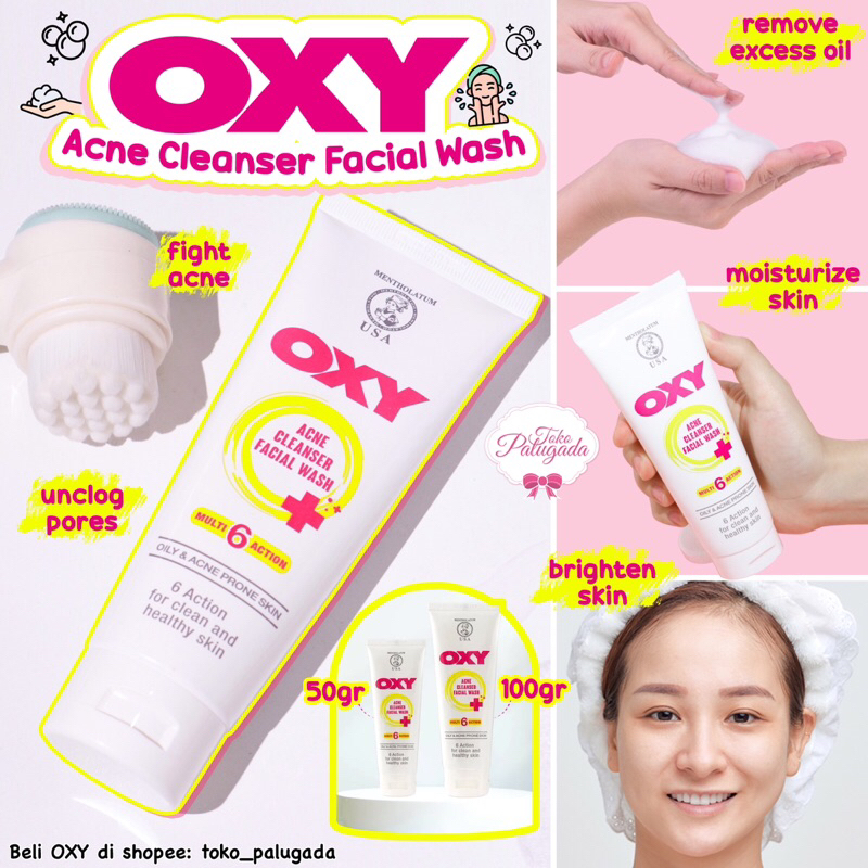 [BISA COD] Oxy Acne Cleanser Facial Wash - Oxy Facial Wash - Sabun Cuci Muka Oxy