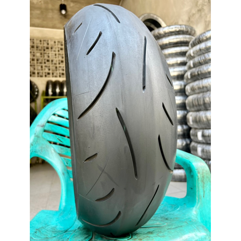 A DUNLOP SPORTMAX D214 190/50-17 BAN SLICK EX RACE LIMBAH MOGE GAMBOT TAPAK LEBAR BIG BLOCK DUAL PUR