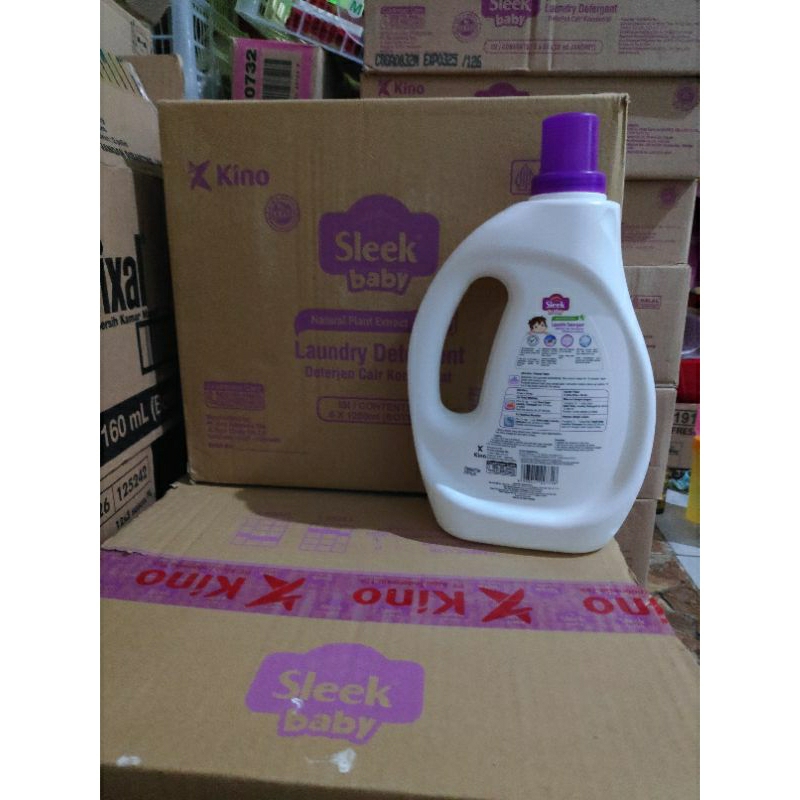 Sleek Baby Laundry Deterjen Cair 1200ml Botol Loundry detergen Sleak detergent Bottle cuci baju pakaian Khusus Bayi Balita Anak Kids londry slek