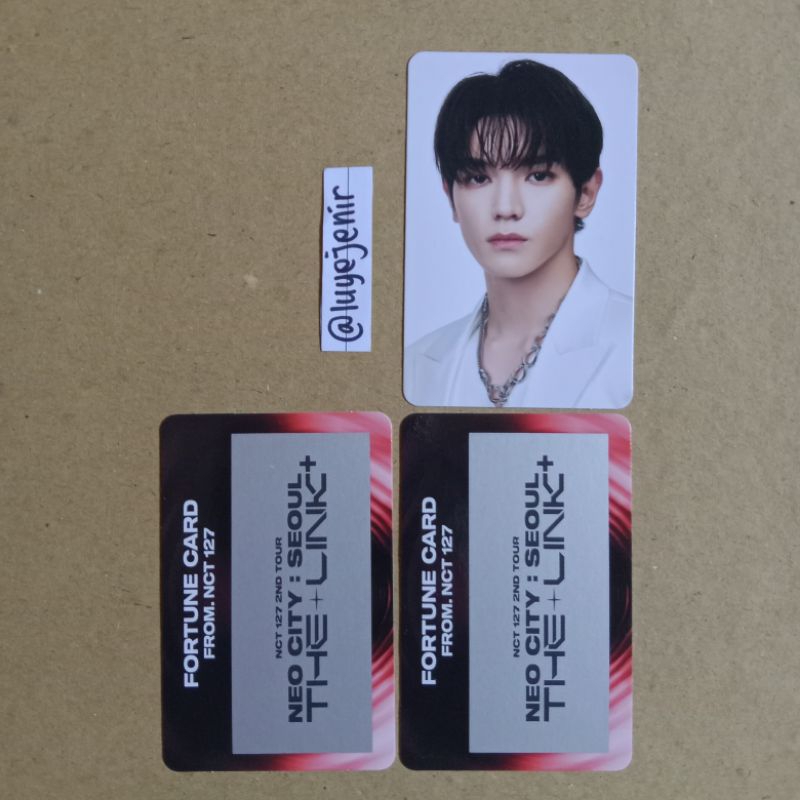 [ Take All ] Photocard Konsep Taeyong + scratch 2 NCT 127 fortune card from Neo city the link+ MD Me